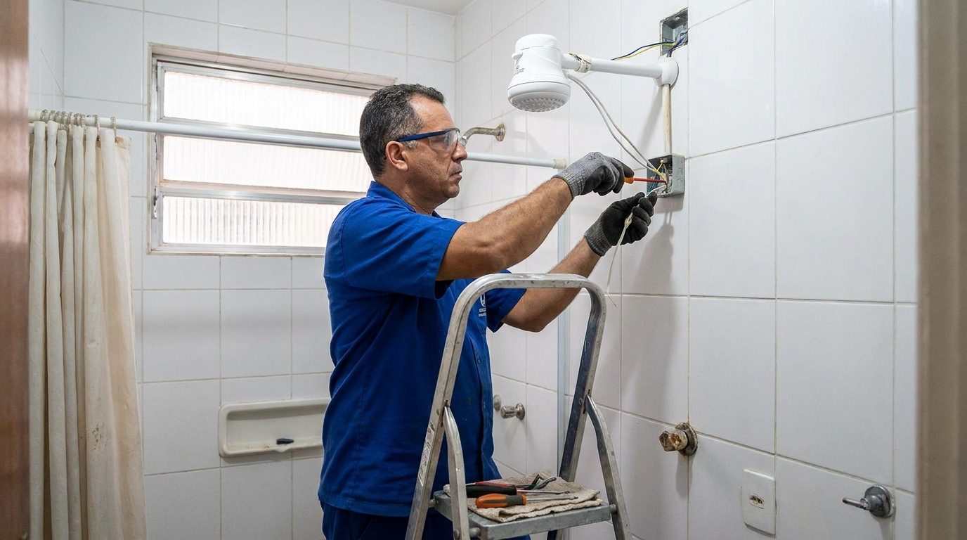 Instalacao de chuveiro eletrico em Campo Grande‑MS