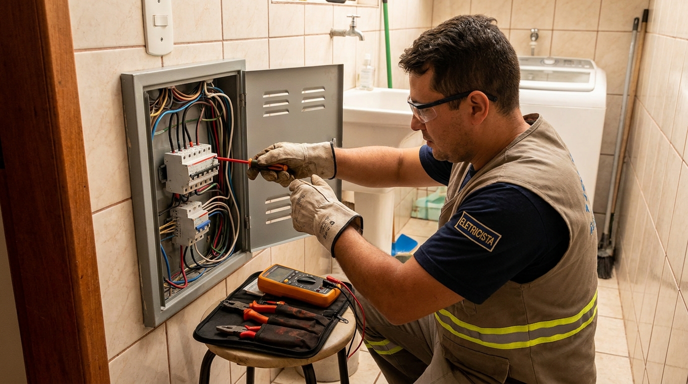 Instalacao de disjuntor residencial em Campo Grande‑MS