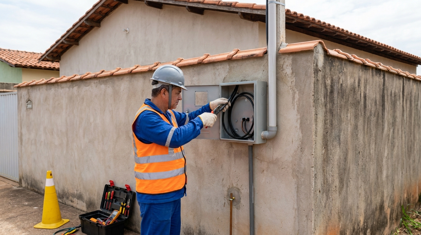 Instalacao de padrao de energia profissional em Campo Grande‑MS