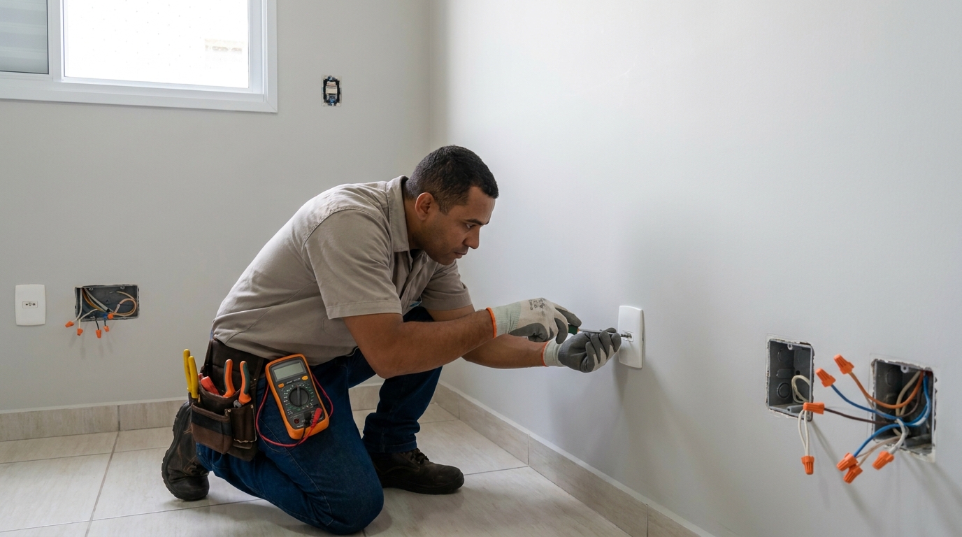 Instalacao de tomada e interruptor em Campo Grande‑MS