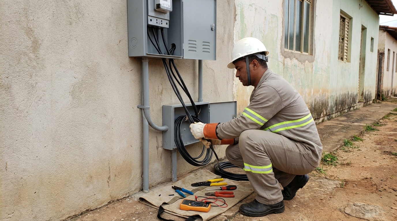 Troca de padrao de energia em Campo Grande‑MS
